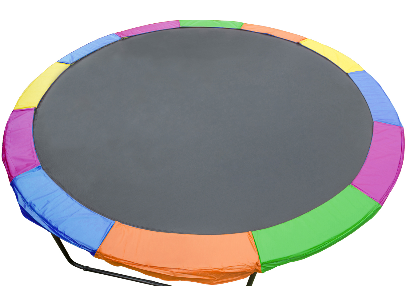 Trampoline 12ft Replacement Outdoor Round Spring Pad Cover Rainbow Does Not Apply