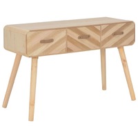 Console Table 100x35x68 cm Solid Wood