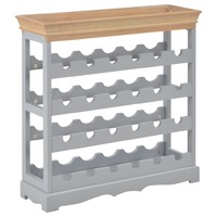 Wine Cabinet Grey 70x22.5x70.5 cm MDF