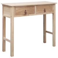 Console Table Natural 90x30x77 cm Wood