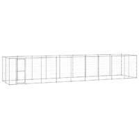 Outdoor Dog Kennel Galvanised Steel 21.78 m²