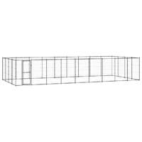 Outdoor Dog Kennel Steel 43.56 m²