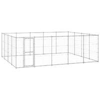 Outdoor Dog Kennel Galvanised Steel 24.2 m²