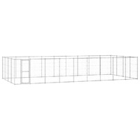 Outdoor Dog Kennel Galvanised Steel 43.56 m²