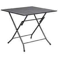 Folding Mesh Table 80x80x72 cm Steel Anthracite