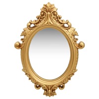 Wall Mirror Castle Style 56x76 cm Gold