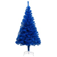 Artificial Christmas Tree with Stand Blue 150 cm PVC