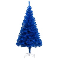 Artificial Christmas Tree with Stand Blue 180 cm PVC