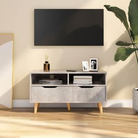 TV Cabinet Concrete Grey 90x40x48.5 cm Chipboard