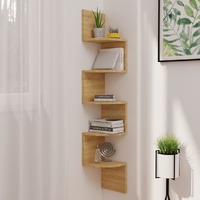 Wall Corner Shelf Sonoma Oak 19x19x123 cm Chipboard