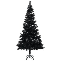 Artificial Christmas Tree with Stand Black 120 cm PVC