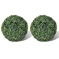 Boxwood Ball Artificial Leaf Topiary Ball 27 cm 2 pcs