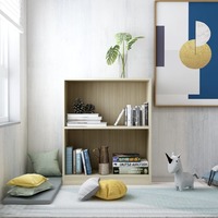 Bookshelf Sonoma Oak 60x24x74.5 cm Chipboard