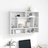 Wall Shelf White 75x16x55 cm Chipboard