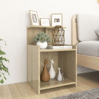 Bed Cabinets 2 pcs Sonoma Oak 40x35x60 cm Chipboard