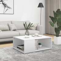 Coffee Table White 90x67x33 cm Chipboard