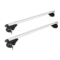 Universal Car Roof Rack 1360mm Cross Bars Aluminium Silver Adjustable Car 90kgs load Carrier