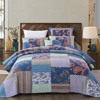 Classic Quilts Sapphire Super King Coverlet Set