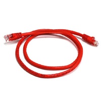 8WARE Cat6a UTP Ethernet Cable 25cm Snagless Red