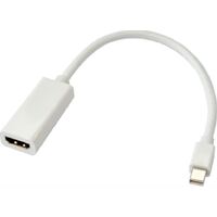 ASTROTEK Mini DisplayPort DP to HDMI Cable 15cm - 20 pins Male to Female 1080P Adapter Converter for Macbook Pro Air iMac Microsoft Surface Pro