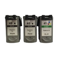 Remanufactured Value Pack 2 x PG40 Black & 1 x CL41 Colour