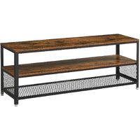 Industrial TV Stand 60 Inches, Rustic Brown