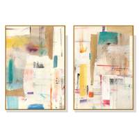 Wall Art 70cmx100cm Sonder By Jean Kenna 2 Sets Gold Frame Canvas