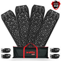 X-BULL Recovery Tracks Gen 3.0 Sand Track Mud Snow 10T 2 Pairs 4PC 4WD 4X4 Black