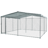 NEATAPET 4x4x1.8m Dog Enclosure Pet Playpen Outdoor Wire Cage Puppy Fence with Cover Shade