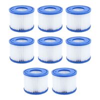 NOVEDEN 8 Pack Hot Tub Spa Filter Replacement Cartridge Size ? (Blue and White) NE-FR-100-JIZ