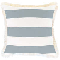 Cushion Cover-Coastal Fringe-Deck-Stripe-Smoke-45cm x 45cm