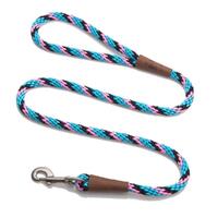 Mendota Clip Leash Small - lengths 3/8in x 6ft(10mm x1.8m) Made in the USA - Tricolour Starbright