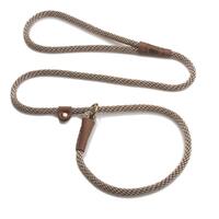 Mendota British Style Slip Leash - Length 3/8in x 4ft(10mm x 1.2m) - Tan