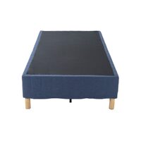 Metal Bed Frame Mattress Foundation Blue – Double