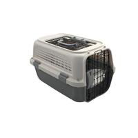 YES4PETS Small Dog Cat Rabbit Crate Pet Kitten Carrier Parrot Cage Grey