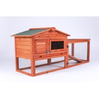 YES4PETS Rabbit Hutch Metal Run Wooden Cage Guinea Pig Cage House