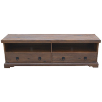 Florence  ETU Entertainment TV Unit 180cm 2 Drawer Solid Mango Timber Wood