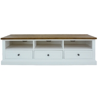 Norah ETU Entertainment TV Unit 180cm 3 Drawer Solid Acacia Timber Wood