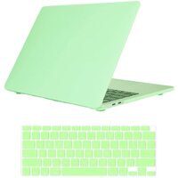 MacBook Air 13 Inch Case 2020 2019 2018, A1932, A2179, A2337 Shell Case Keyboard Cover Green