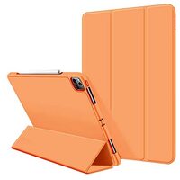 iPad Pro 11 Inch 2020 Soft Tpu Smart Premium Case Auto Sleep Wake Stand Cover Pencil holder Orange