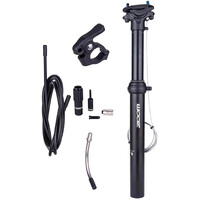 ZOOM SPD-801 Dropper Seatpost Adjustable Height via Thumb Remote Lever - External Cable 30.9 Diameter 100mm Travel