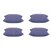 Pack of 4 Elements Indigo Blue Base Colour Square Cushion Covers