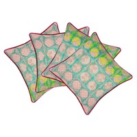 Pack of 4 Avia Fuchsia Cushion Covers Multicoloured Coloured