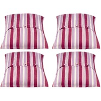 Pack of 4 Coste Fuchsia 50x50cm Striped Cushion Cover