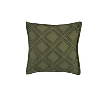 TUFTED MICROFIBRE SUPER SOFT CUSHION COVER-KHAKI GREEN