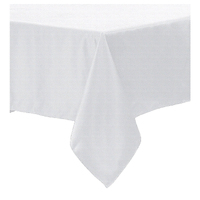 Polyester Cotton Tablecloth White 160 x 270 cm