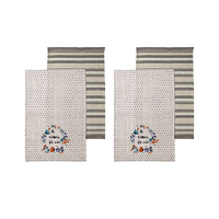 Ladelle Set of 4 Aimer La Vie Kitchen / Cleaning 100% Cotton Tea Towels