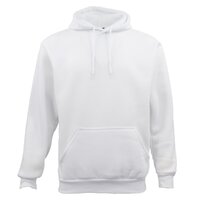 Adult Unisex Men's Basic Plain Hoodie Pullover Sweater Sweatshirt Jumper XS-8XL, White, 5XL