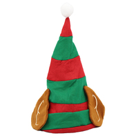 Christmas Unisex Adults Kids Novelty Hat Xmas Party Cap Santa Costume Dress Up, Elf w Ears