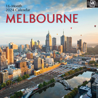 Melbourne - 2024 Square Wall Calendar 16 Months Planner Christmas New Year Gift